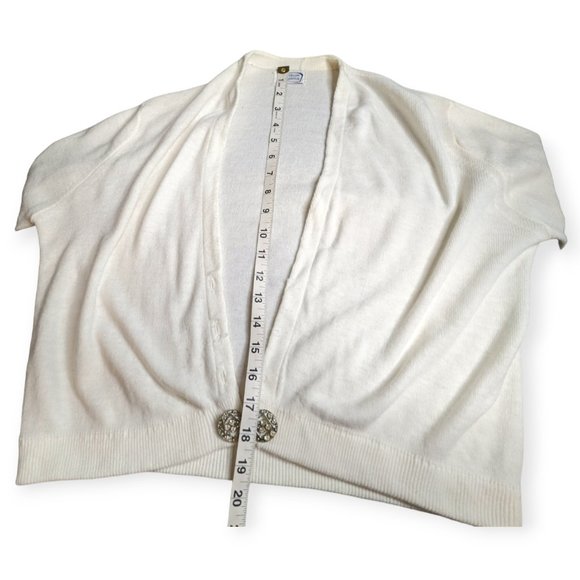 Vintage Off White Cardigan Size Medium - Picture 13 of 14